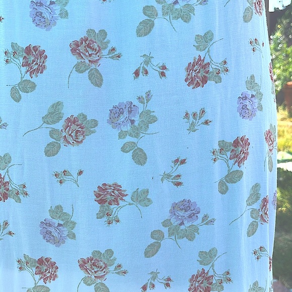 Vintage Laura Ashley White floral maxi slip dress vintage 90’s summer dress szM - Picture 11 of 14